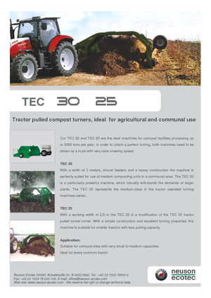Retourneurs de compost Neuson-Ecotec TEC 30