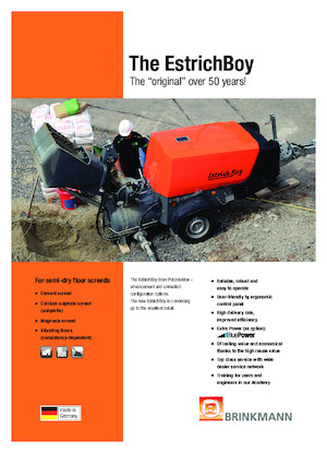 Convoyeurs pneumatiques Brinkmann Estrich Boy EC 350 
