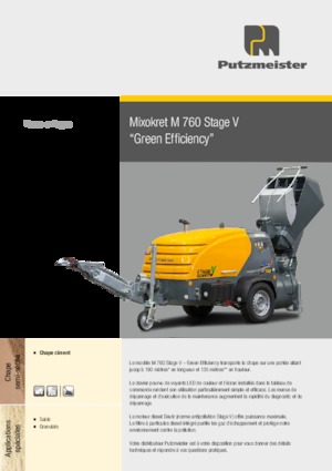 Convoyeurs pneumatiques Putzmeister M 760 DHB 