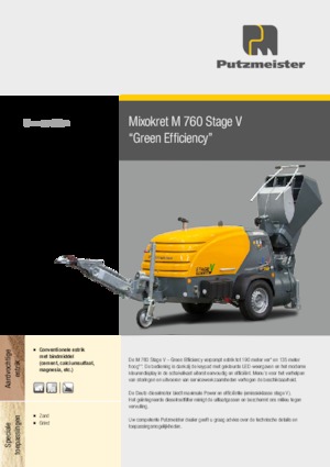 Convoyeurs pneumatiques Putzmeister M 760 DHB 