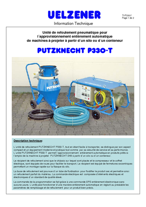 Convoyeurs pneumatiques Uelzener P 330-100