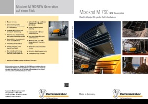 Convoyeurs pneumatiques Putzmeister M 760 DHB