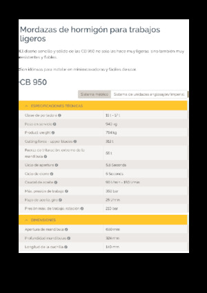 Pinces brise béton Epiroc CB 950