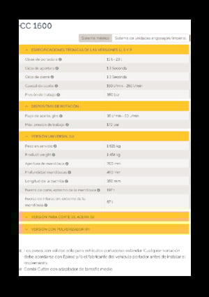 Pinces brise béton Epiroc CC 1600 U