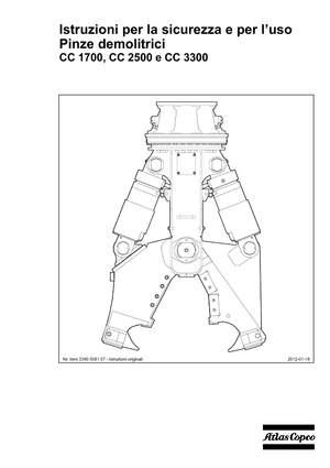 Pinces brise béton Atlas Copco CC 2500S