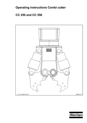 Pinces brise béton Atlas Copco CC 550