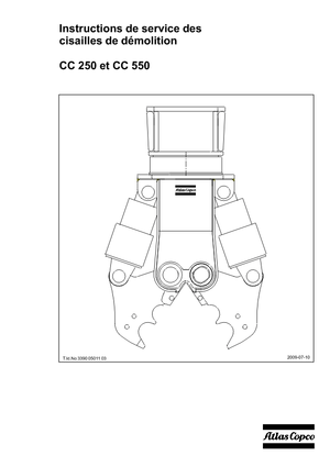 Pinces brise béton Atlas Copco CC 550