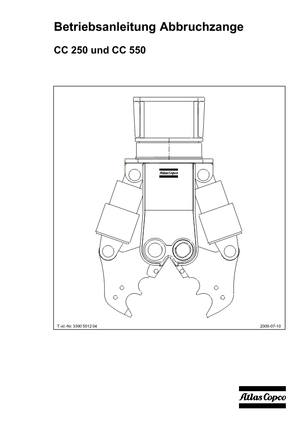 Pinces brise béton Atlas Copco CC 550