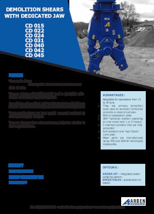 Pinces brise béton Arden CD022