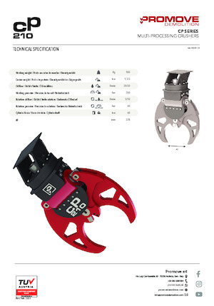 Cisailles universelles Promove CP 210 