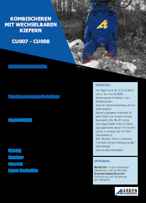 Pinces brise béton Arden CU007