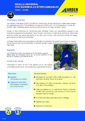 Pinces brise béton Arden CU007