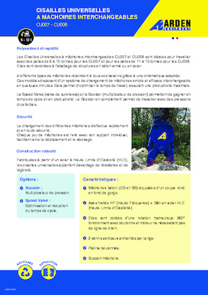 Pinces brise béton Arden CU007