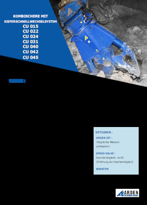 Pinces brise béton Arden CU015