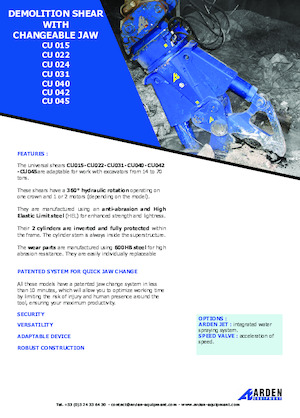 Pinces brise béton Arden CU015