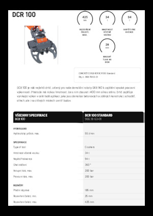 Pinces brise béton Husqvarna DCR 100