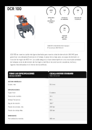 Pinces brise béton Husqvarna DCR 100