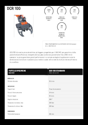 Pinces brise béton Husqvarna DCR 100