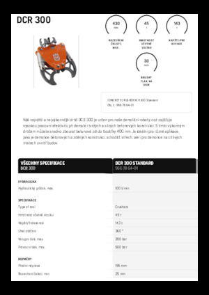 Pinces brise béton Husqvarna DCR 300