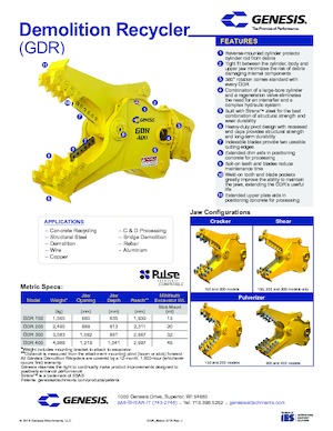 Pinces brise béton Genesis GDR 300