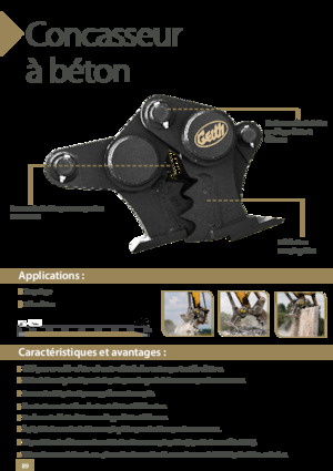 Pinces brise béton Geith GT80-RJ