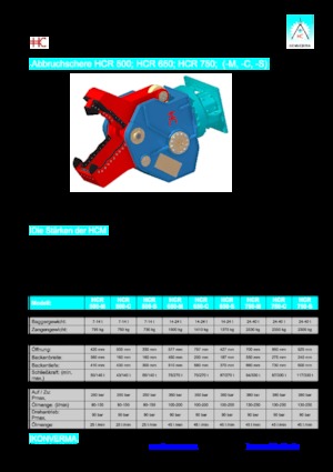 Cisailles universelles Konverma HCR 750 M 