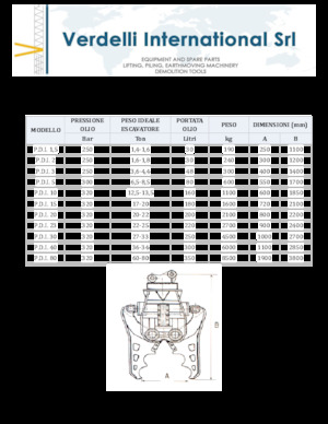 Pinces brise béton Verdelli P.D.I. 20