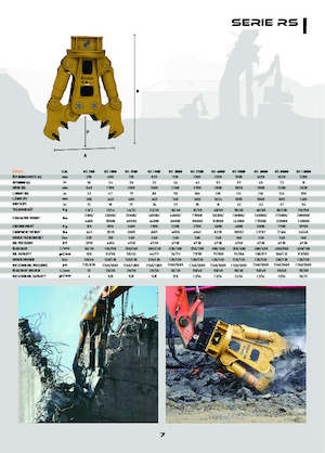 Pinces brise béton OSA Demolition Equipment RS8000 
