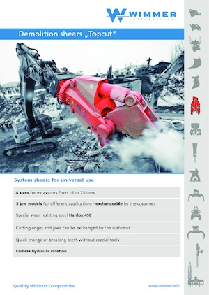 Pinces brise béton WIMMER TC 1100 U