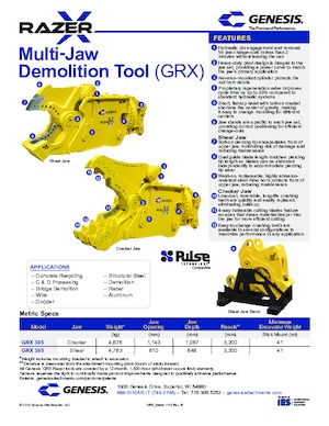 Cisailles universelles Genesis GRX 395