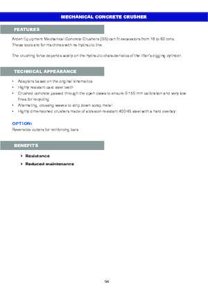 Broyeurs de béton Arden BB900