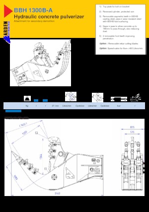 Broyeurs de béton Arden BBH 1300 B