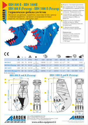 Broyeurs de béton Arden BBH800R