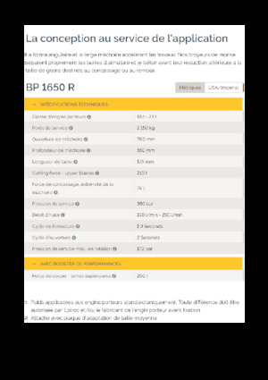 Broyeurs de béton Epiroc BP 1650 R