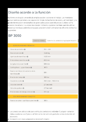 Broyeurs de béton Epiroc BP 3050