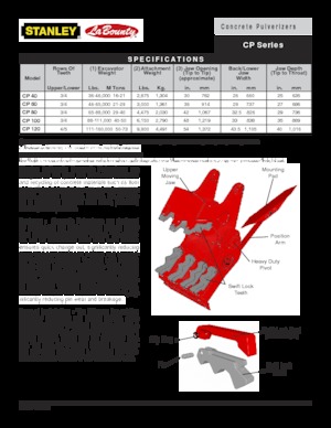 Broyeurs de béton LaBounty CP 100