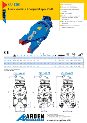 Broyeurs de béton Arden CU 1300 BB