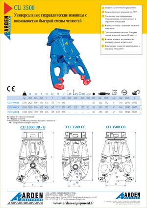 Broyeurs de béton Arden CU 3500 BB