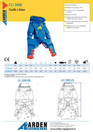 Broyeurs de béton Arden CU 5000 BB