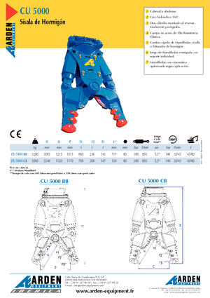 Broyeurs de béton Arden CU 5000 BB