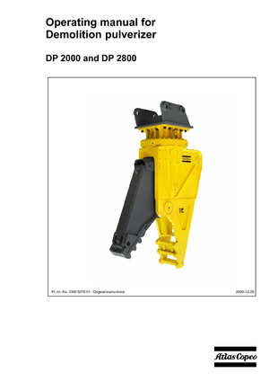 Broyeurs de béton Atlas Copco DP 2800
