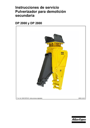 Broyeurs de béton Atlas Copco DP 2800