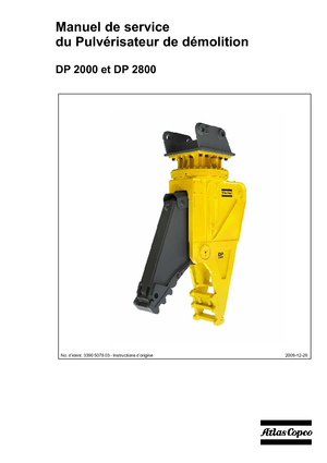 Broyeurs de béton Atlas Copco DP 2800