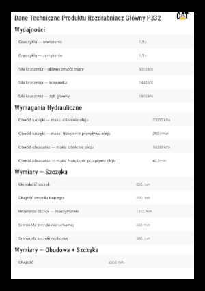 Broyeurs de béton Caterpillar P332