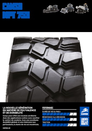 Pneu machines de chantier Camso MPT 753 340/80-18 IND