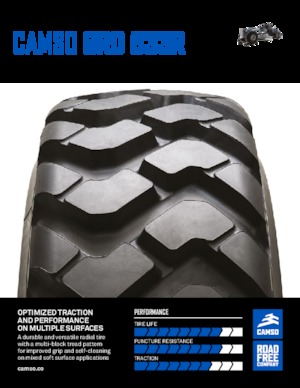 Pneu machines de chantier Camso GRD 533R 14.00R24