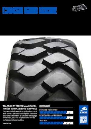 Pneu machines de chantier Camso GRD 533R 14.00R24