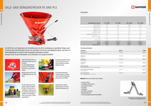 Épandeurs alimentaire avec conteneurs Saphir PLS 500