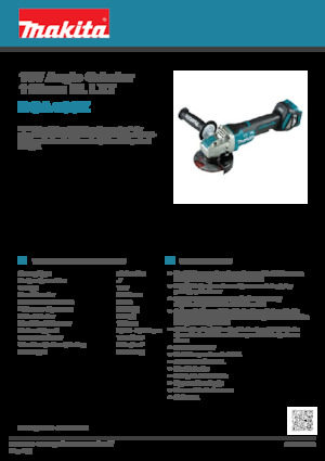Meuleuses d'angle sans fil Makita DGA469Z 