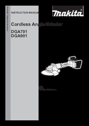 Meuleuses d'angle sans fil Makita DGA701ZKU1